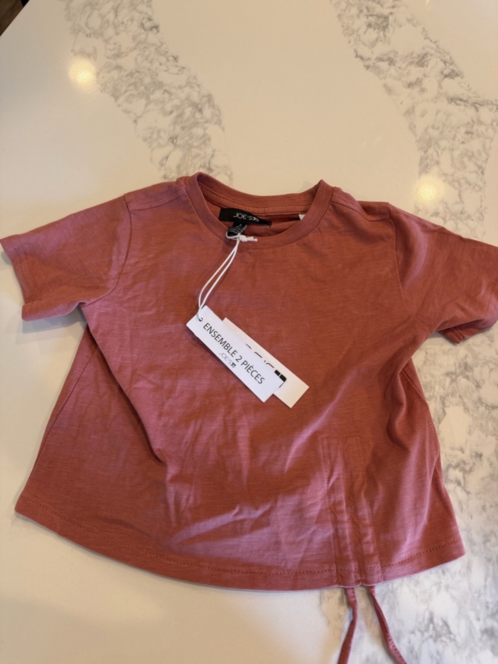 Joe's Jeans Kids Rose Mauve Short Sleeve Tee